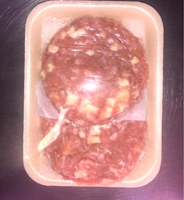 Burguer pollo y queso - 2 unidades bandeja (260 gr aprox)