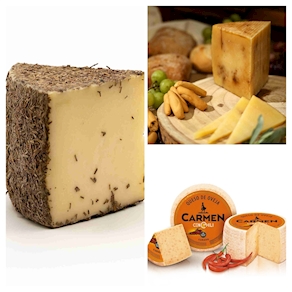 Formatge curat d'ovella amb xili o Pedro Ximenez - A peso (100g aprox)