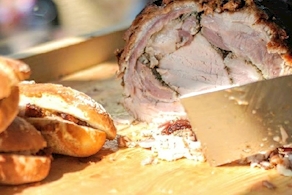 Porchetta italiana (100g aprox)
