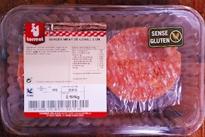 Hamburguesa de conill - 2 unitats (200g aprox)