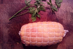 Rotllets de pollastre amb pernil i formatge - unitat