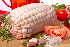 Pollo alegre relleno de butifarra y setas (1 kg aprox)