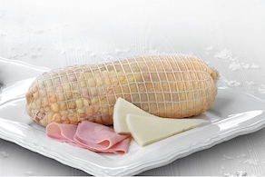 Pollo alegre relleno de jamón dulce y queso (1 kg aprox)