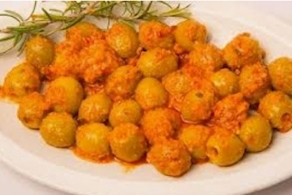 Olives desossades Mojo Picon amb ametlla picada (100g aprox)