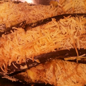 Albergínies farcides de carn