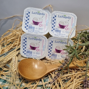 Yogur natural desnatado (Fageda)