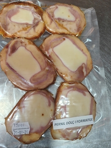 Rodó cuit farcit de foie d'anec,  nous i poma (275 gr aprox)