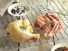 Muslo pollo abierto brasa - Al peso (650 gr aprox.)