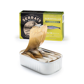 Sardines amb oli d'oliva Serrats - Llauna - 115 g