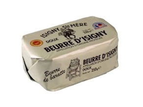 Mantequilla isigny aop sin sal - Unidad (250 gr)