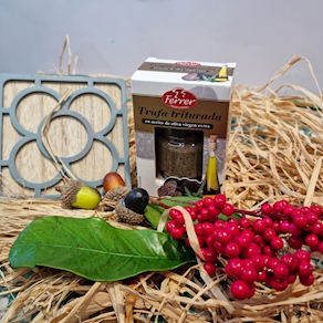 Tòfona triturada, en oli d' oliva verge extra