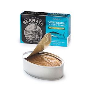 Ventresca de tonyina clara en oli d'oliva Serrats - 1 Unitat (115 gr)