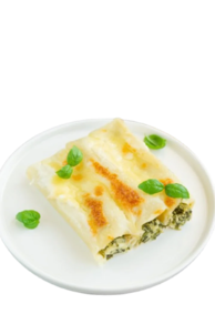 Canelons d'espinacs - Safata de 6 unitats (320 gr aprox.)