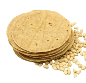 Tortillas de maíz blanco nixtamalizado, Maíz Maya, 13 cm (250gr)