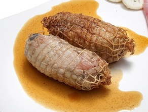 2 Rodonets de Pollastre de Pagès, farcits amb Foie. Cuits.
